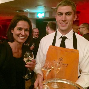 Michelin 2018 Awards host Amanda Stretton relaxes afterwards